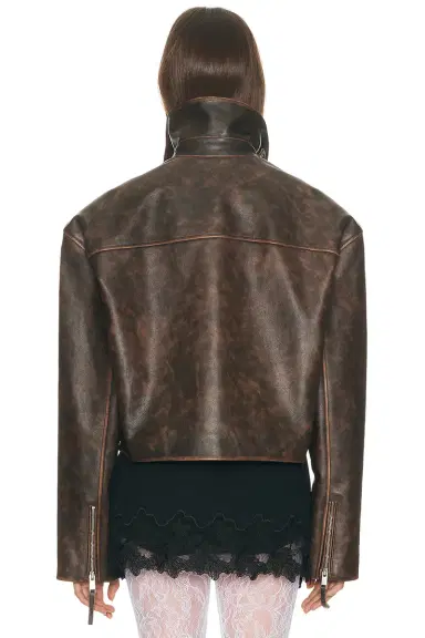 Helsa The Leather Oversized Moto Jacket | Thumbnail 5 Helsa The Leather Oversized Moto Jacket | Thumbnail 5