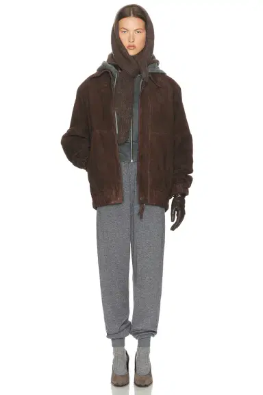 Helsa The Oversized Suede Bomber | Thumbnail 7 Helsa The Oversized Suede Bomber | Thumbnail 7