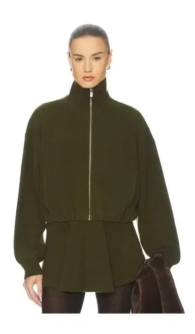 Helsa Josefine Knit Oversized Bomber | Thumbnail 1 Helsa Josefine Knit Oversized Bomber | Thumbnail 1