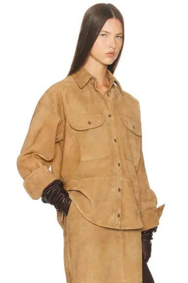 Helsa Suede Overshirt | Thumbnail 5 Helsa Suede Overshirt | Thumbnail 5