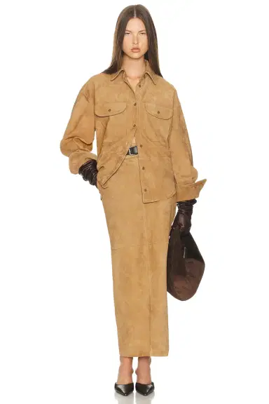 Helsa Suede Overshirt | Thumbnail 7 Helsa Suede Overshirt | Thumbnail 7