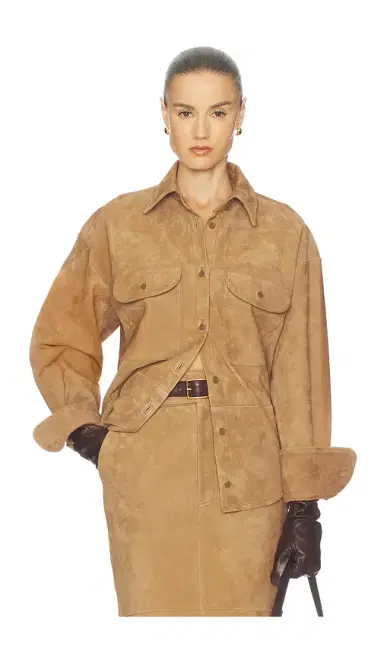 Helsa Suede Overshirt | Thumbnail 1 Helsa Suede Overshirt | Thumbnail 1