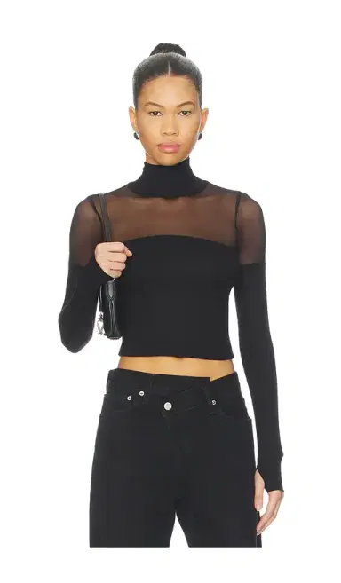 Michael Lauren Marvel Longsleeve Turtleneck Top | Thumbnail 1 Michael Lauren Marvel Longsleeve Turtleneck Top | Thumbnail 1