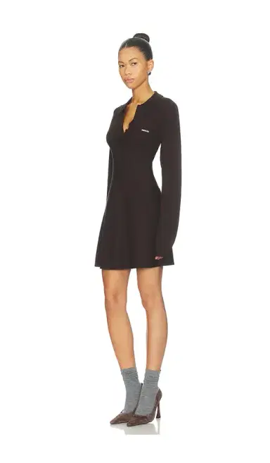 ROTATE Slinky Knit Polo Dress | Thumbnail 2 ROTATE Slinky Knit Polo Dress | Thumbnail 2