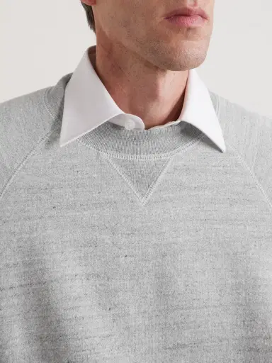 Drake's Cotton-Jersey Sweatshirt - Men | Thumbnail 5 Drake's Cotton-Jersey Sweatshirt - Men | Thumbnail 5