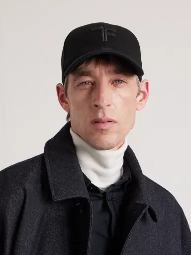 Tom Ford Logo-Embroidered Leather-Trimmed Cashmere Baseball Cap - Men | Thumbnail 2 Tom Ford Logo-Embroidered Leather-Trimmed Cashmere Baseball Cap - Men | Thumbnail 2