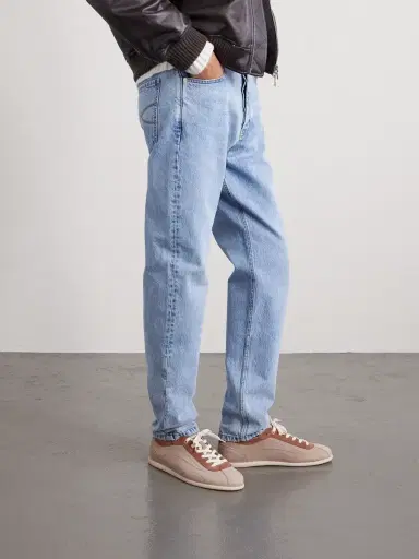 Brunello Cucinelli Suede-Trimmed Leather Sneakers - Men | Thumbnail 2 Brunello Cucinelli Suede-Trimmed Leather Sneakers - Men | Thumbnail 2