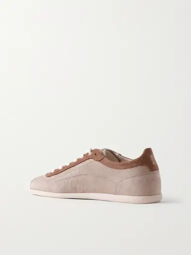 Brunello Cucinelli Suede-Trimmed Leather Sneakers - Men | Thumbnail 4 Brunello Cucinelli Suede-Trimmed Leather Sneakers - Men | Thumbnail 4