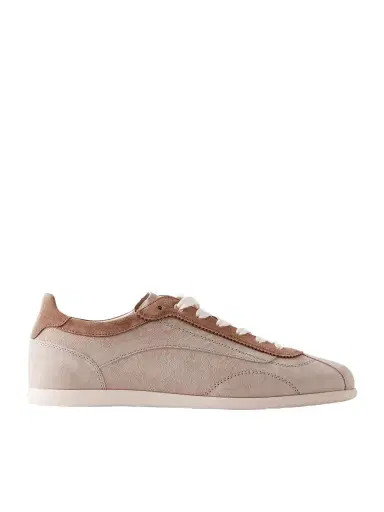 Brunello Cucinelli Suede-Trimmed Leather Sneakers - Men | Thumbnail 1 Brunello Cucinelli Suede-Trimmed Leather Sneakers - Men | Thumbnail 1