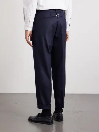 Beams Plus Ivy Cropped Tapered Brushed Wool-Blend Twill Suit Trousers - Men | Thumbnail 4 Beams Plus Ivy Cropped Tapered Brushed Wool-Blend Twill Suit Trousers - Men | Thumbnail 4