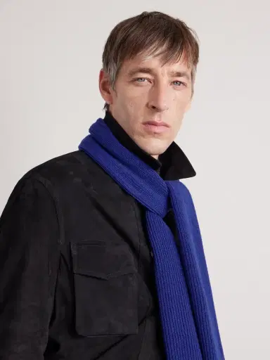 William Lockie Ribbed Cashmere Scarf - Men | Thumbnail 3 William Lockie Ribbed Cashmere Scarf - Men | Thumbnail 3