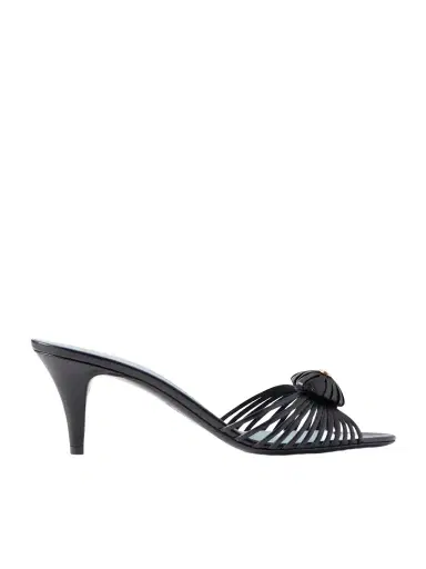 Valentino Garavani Royal 65 Embellished Leather Mules | Thumbnail 1 Valentino Garavani Royal 65 Embellished Leather Mules | Thumbnail 1