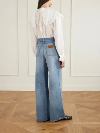 Chloé Organic High-rise Wide-leg Jeans | Thumbnail 4 Chloé Organic High-rise Wide-leg Jeans | Thumbnail 4