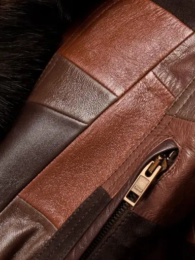Chloé Patchwork Leather And Shearling Jacket | Thumbnail 6 Chloé Patchwork Leather And Shearling Jacket | Thumbnail 6