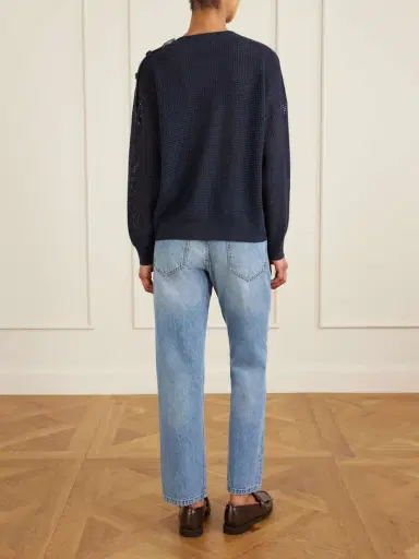 Brunello Cucinelli Waffle-knit Cashmere Sweater | Thumbnail 4 Brunello Cucinelli Waffle-knit Cashmere Sweater | Thumbnail 4