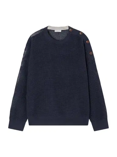 Brunello Cucinelli Waffle-knit Cashmere Sweater | Thumbnail 1 Brunello Cucinelli Waffle-knit Cashmere Sweater | Thumbnail 1