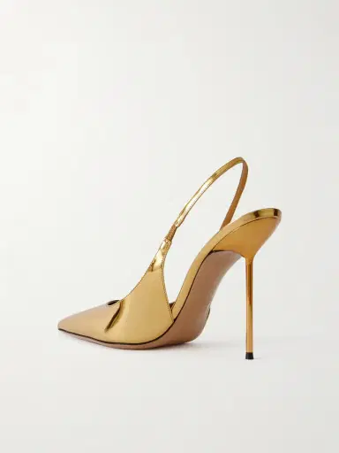 Paris Texas Lidia 105 Mirrored-leather Slingback Pumps | Thumbnail 3 Paris Texas Lidia 105 Mirrored-leather Slingback Pumps | Thumbnail 3