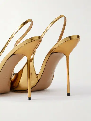 Paris Texas Lidia 105 Mirrored-leather Slingback Pumps | Thumbnail 4 Paris Texas Lidia 105 Mirrored-leather Slingback Pumps | Thumbnail 4