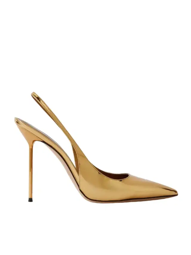 Lidia 105 Mirrored-leather Slingback Pumps Lidia 105 Mirrored-leather Slingback Pumps