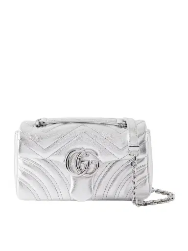 Gucci Gg Marmont Matelassé Metallic Leather Shoulder Bag | Thumbnail 1 Gucci Gg Marmont Matelassé Metallic Leather Shoulder Bag | Thumbnail 1