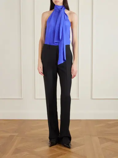 Tom Ford Pleated Silk-crepe De Chine Blouse | Thumbnail 2 Tom Ford Pleated Silk-crepe De Chine Blouse | Thumbnail 2