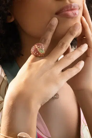 FULLORD Sapphire Eden Orange Ring | Thumbnail 4 FULLORD Sapphire Eden Orange Ring | Thumbnail 4