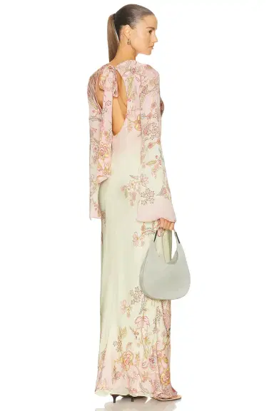 HEMANT AND NANDITA Back Tie Maxi Dress | Thumbnail 1 HEMANT AND NANDITA Back Tie Maxi Dress | Thumbnail 1