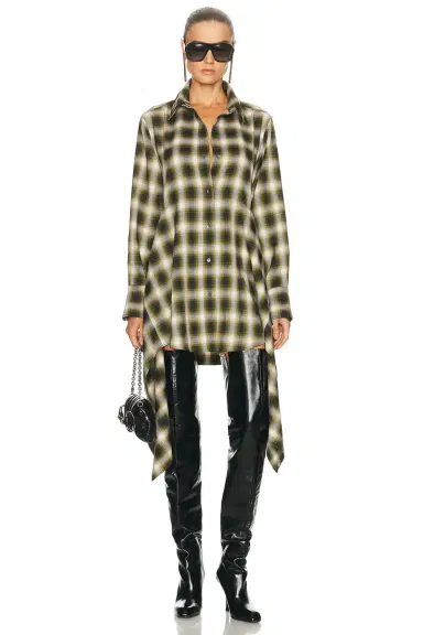 Monse Cascade Front Shirt Dress | Thumbnail 1 Monse Cascade Front Shirt Dress | Thumbnail 1