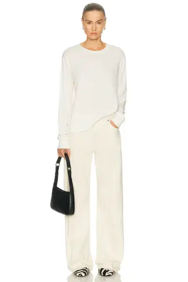 ÉTERNE Long Sleeve Boyfriend Top | Thumbnail 4 ÉTERNE Long Sleeve Boyfriend Top | Thumbnail 4