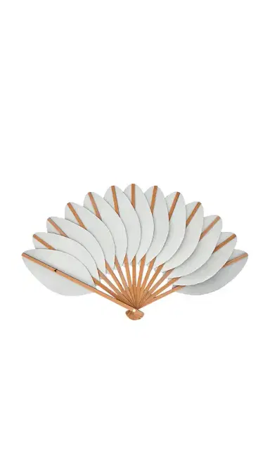 Eva Ventai Large Palmette Leather The Classic Format Fan | Thumbnail 2 Eva Ventai Large Palmette Leather The Classic Format Fan | Thumbnail 2