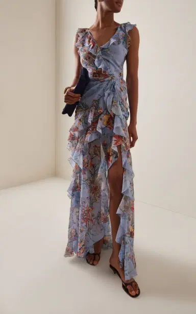 Etro Ruffled Maxi Dress | Thumbnail 2 Etro Ruffled Maxi Dress | Thumbnail 2