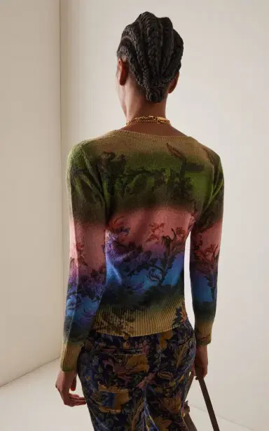 Etro Printed Wool Sweater | Thumbnail 4 Etro Printed Wool Sweater | Thumbnail 4