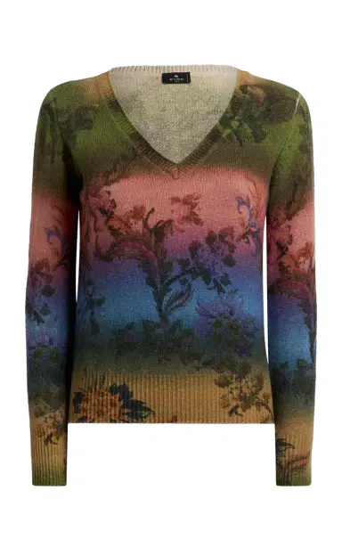 Etro Printed Wool Sweater | Thumbnail 6 Etro Printed Wool Sweater | Thumbnail 6