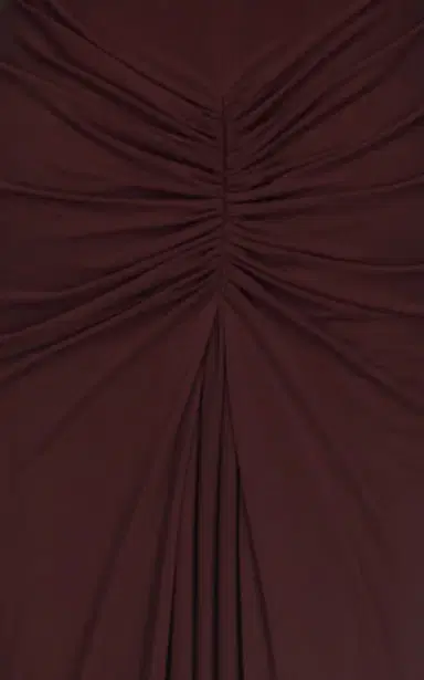 Alaïa Ruched Back Georgette Maxi Dress | Thumbnail 5 Alaïa Ruched Back Georgette Maxi Dress | Thumbnail 5