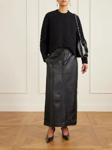 TOTEME Textured-leather Maxi Skirt | Thumbnail 2 TOTEME Textured-leather Maxi Skirt | Thumbnail 2