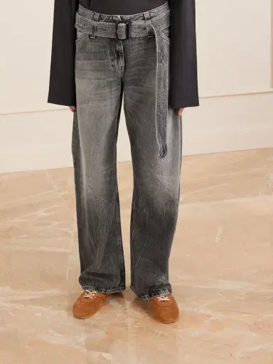 Acne Studios Page Belted Wide-leg Jeans | Thumbnail 3 Acne Studios Page Belted Wide-leg Jeans | Thumbnail 3