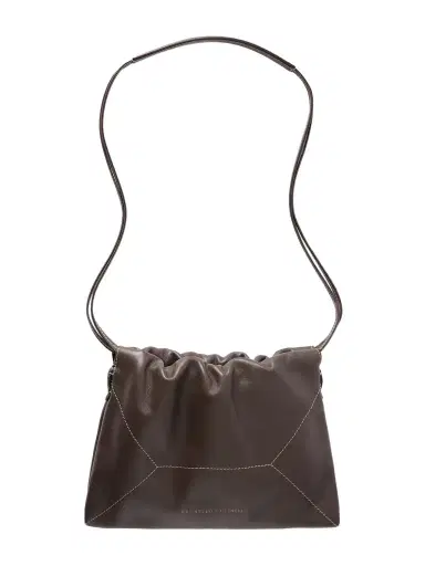 Brunello Cucinelli Embellished Leather Shoulder Bag | Thumbnail 1 Brunello Cucinelli Embellished Leather Shoulder Bag | Thumbnail 1