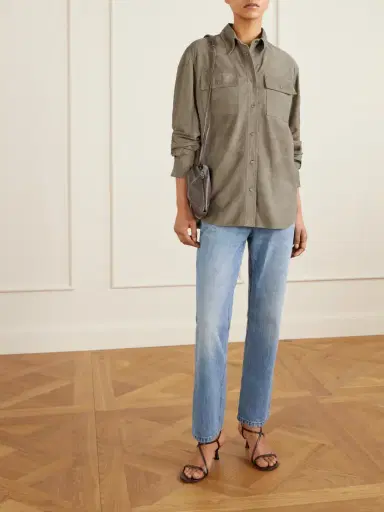 Brunello Cucinelli Suede Overshirt | Thumbnail 2 Brunello Cucinelli Suede Overshirt | Thumbnail 2