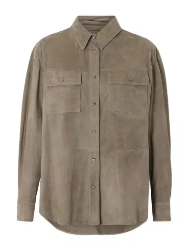 Brunello Cucinelli Suede Overshirt | Thumbnail 1 Brunello Cucinelli Suede Overshirt | Thumbnail 1