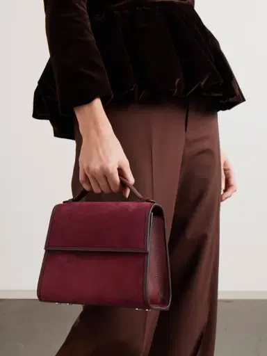Hunting Season Medium Leather-trimmed Suede Tote | Thumbnail 2 Hunting Season Medium Leather-trimmed Suede Tote | Thumbnail 2