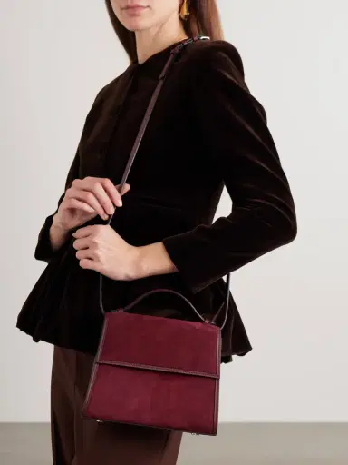 Hunting Season Medium Leather-trimmed Suede Tote | Thumbnail 6 Hunting Season Medium Leather-trimmed Suede Tote | Thumbnail 6