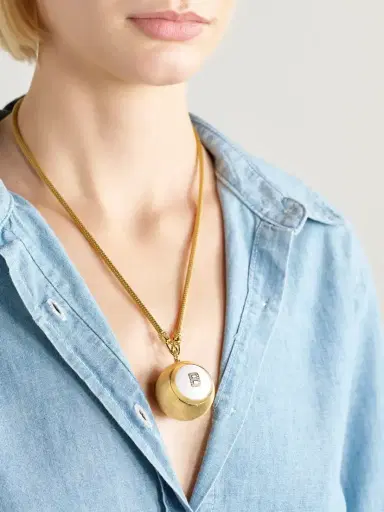 Marie Lichtenberg Magic Ball Indian 18-karat Gold, Enamel And Diamond Necklace | Thumbnail 2 Marie Lichtenberg Magic Ball Indian 18-karat Gold, Enamel And Diamond Necklace | Thumbnail 2
