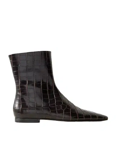 TOTEME Croc-effect Leather Chelsea Boots | Thumbnail 1 TOTEME Croc-effect Leather Chelsea Boots | Thumbnail 1