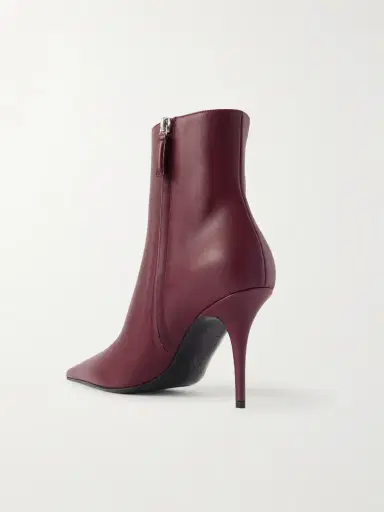 Amina Muaddi Barbara Leather Ankle Boots | Thumbnail 3 Amina Muaddi Barbara Leather Ankle Boots | Thumbnail 3