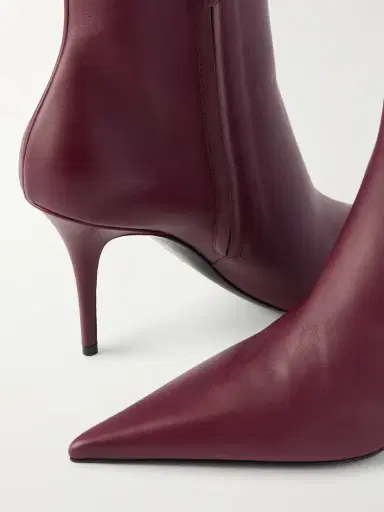 Amina Muaddi Barbara Leather Ankle Boots | Thumbnail 5 Amina Muaddi Barbara Leather Ankle Boots | Thumbnail 5
