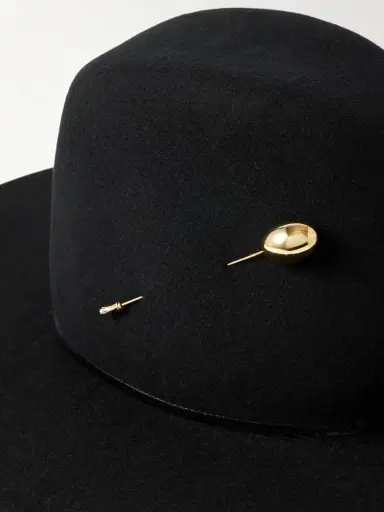 Gigi Burris Waverly Embellished Wool And Silk-blend Felt Fedora | Thumbnail 3 Gigi Burris Waverly Embellished Wool And Silk-blend Felt Fedora | Thumbnail 3