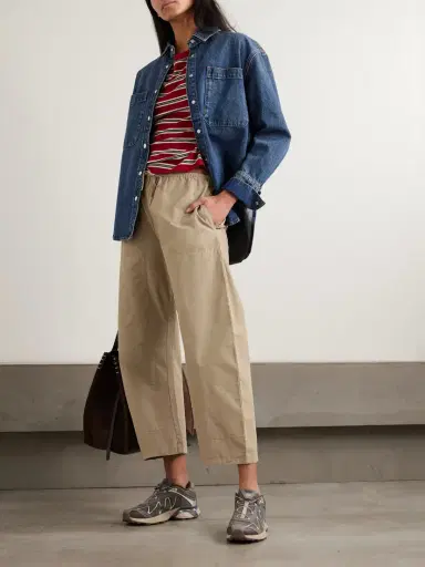 LESET Kyoto Cotton Wide-leg Pants | Thumbnail 2 LESET Kyoto Cotton Wide-leg Pants | Thumbnail 2