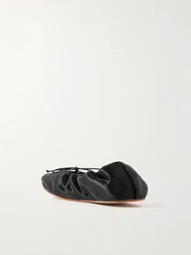 The Row Round Velvet Ballet Flats | Thumbnail 3 The Row Round Velvet Ballet Flats | Thumbnail 3