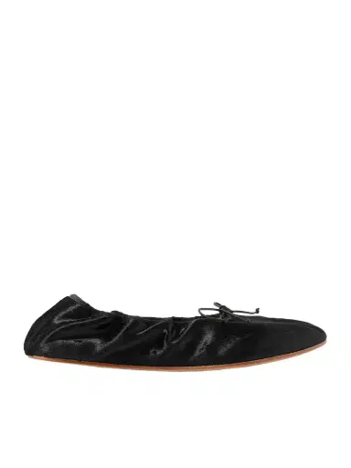 The Row Round Velvet Ballet Flats | Thumbnail 1 The Row Round Velvet Ballet Flats | Thumbnail 1