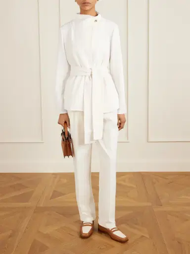 Max Mara Belted Darted Scuba Jacket | Thumbnail 2 Max Mara Belted Darted Scuba Jacket | Thumbnail 2